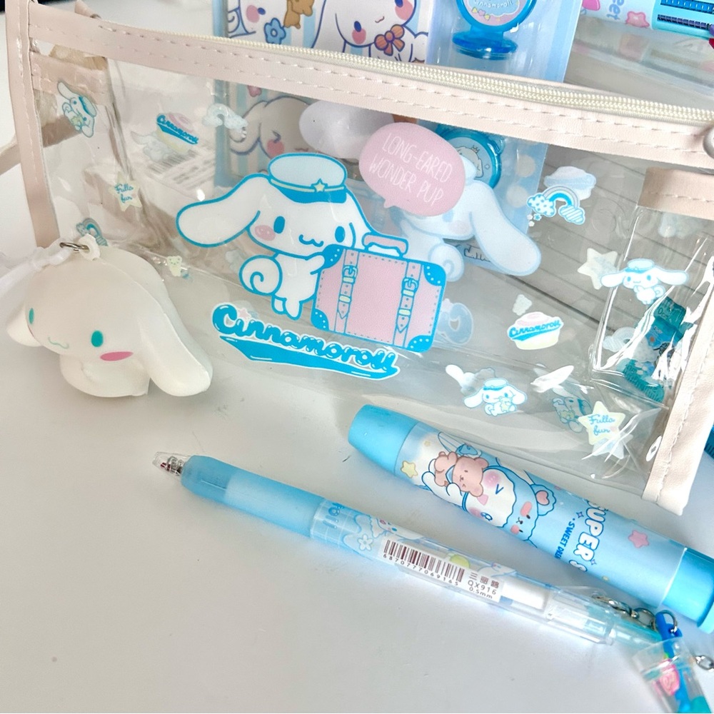 🩵(CIN328) Cinnamoroll Adorable 10-Piece Pencil Case Bundle! - Picture 2 of 11